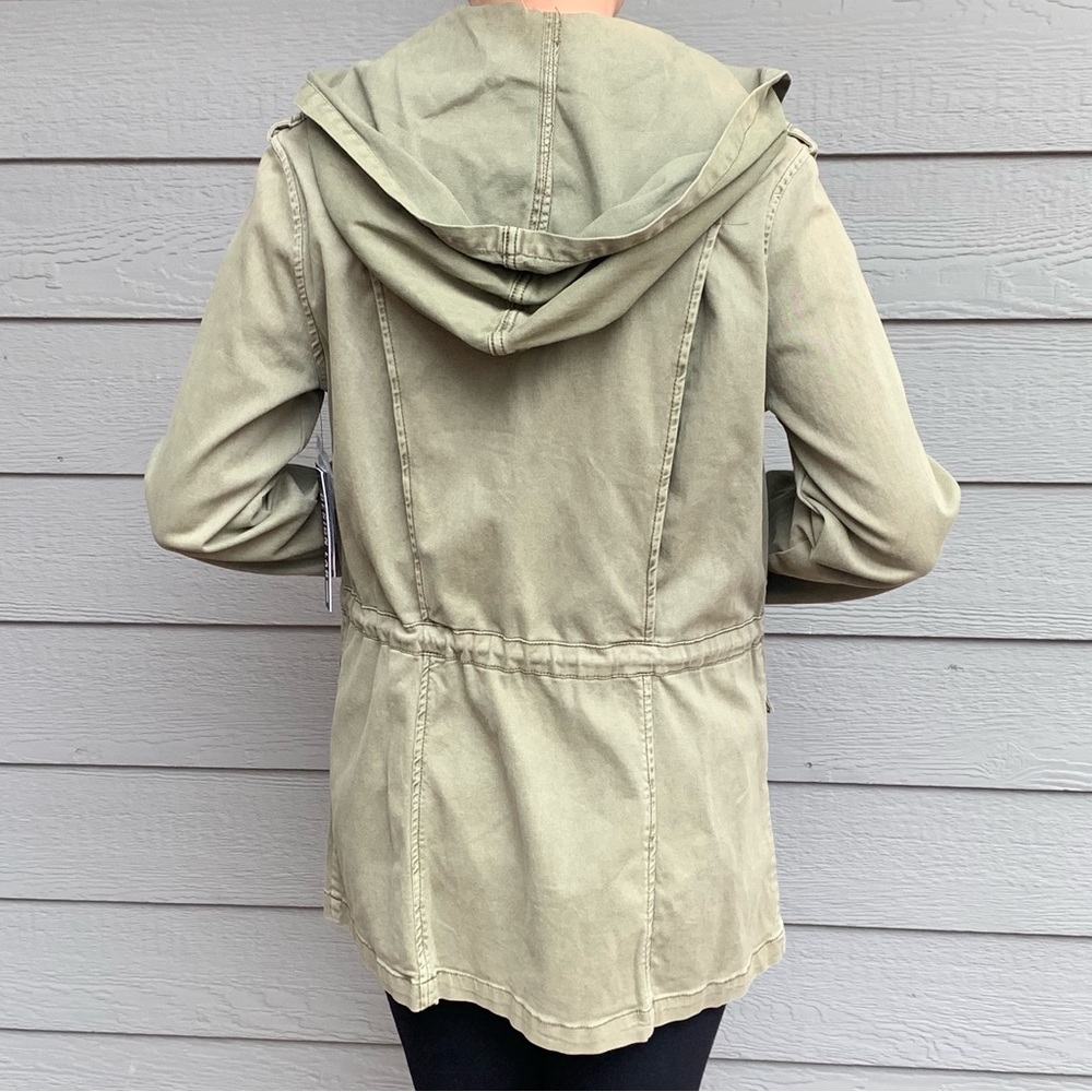 Design Lab Olive Green Utility Jacket - Picture 4 of 16